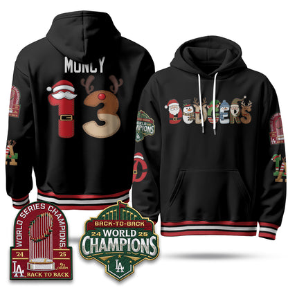 Los Angeles Dodgers 2026 Xmas Edition Hoodie - Stitched