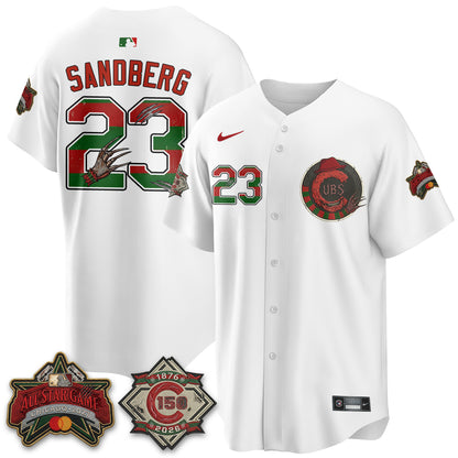 Chicago Cubs A Nightmare on Wrigley Field Edition Vapor Jersey - Stitched-NHM