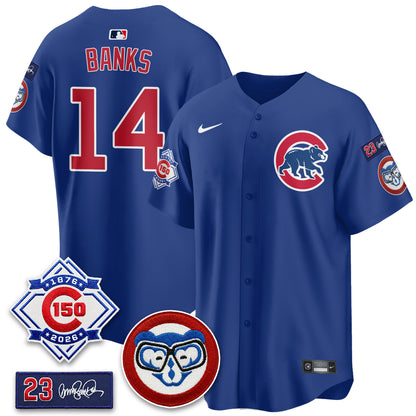 Chicago Cubs 150th Anniversary Holy Cow Vapor Premier Limited Jersey - All Stitched