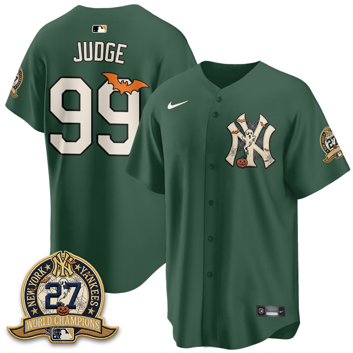 New York Yankees Halloween 2026 Vapor Limited Jersey - Stitched