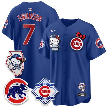 Chicago Cubs x Meow KT Vapor Premier Limited Jersey - All Stitched V2