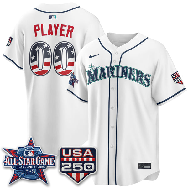 Seattle Mariners 2026 All Star Edition Vapor Custom Jersey - Stitched