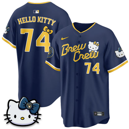 Milwaukee Brewers x Meow KT Vapor Jersey - Stitched N1