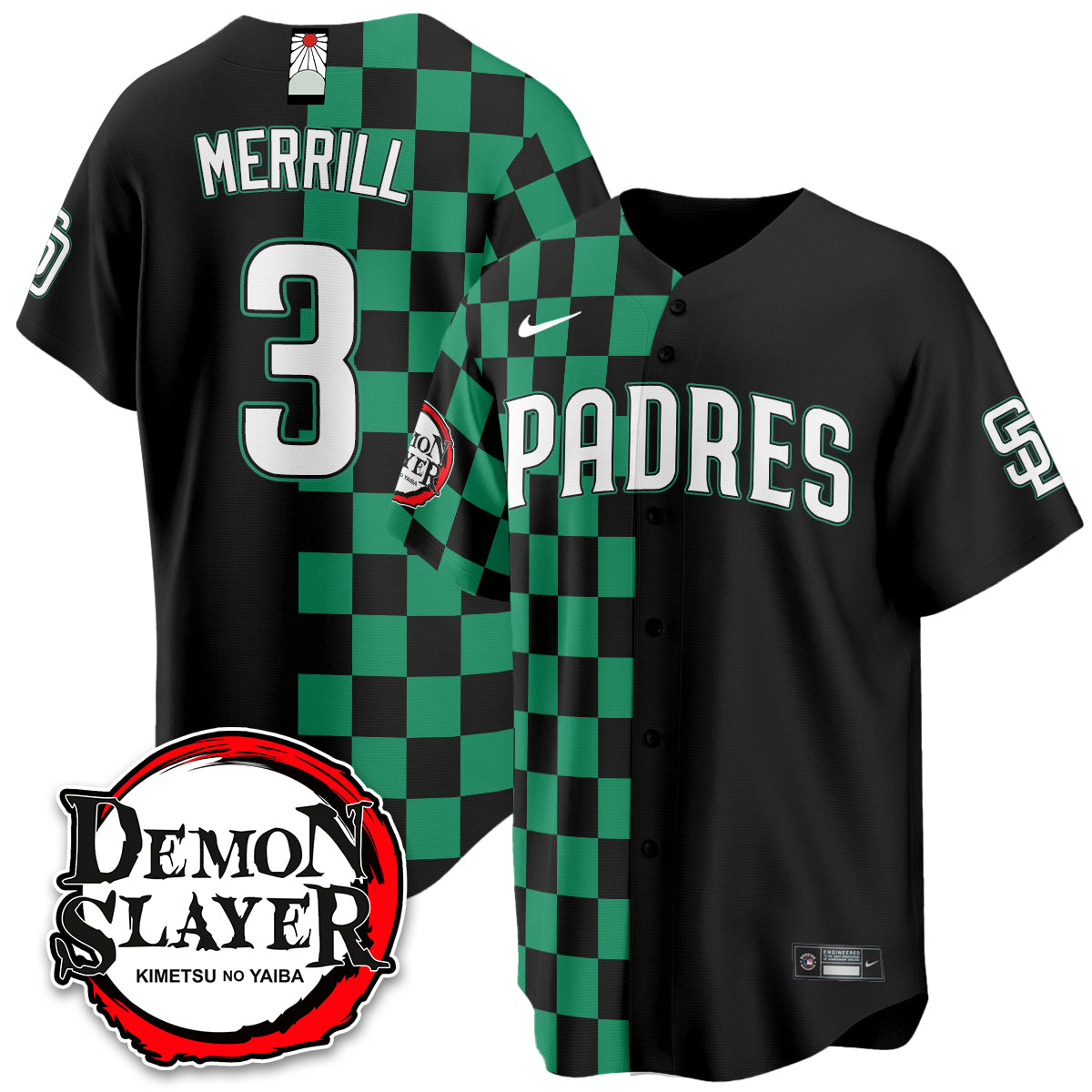 San Diego Padres Demon Slayer Vapor Limited Jersey - Stitched
