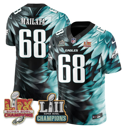 Philadelphia Eagles Fangear Edition Vapor Jersey - Stitched-NHM