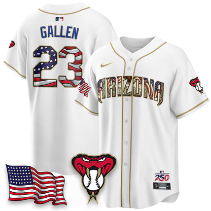 Arizona Diamondbacks 2026 Independence Day USA Vapor Limited Jersey - Stitched-NHM