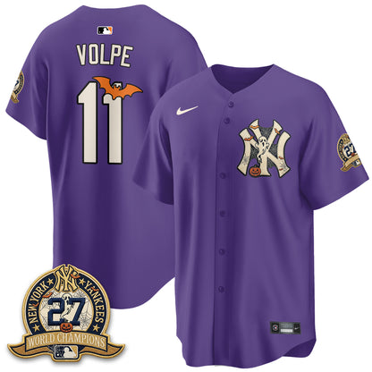 New York Yankees Halloween 2026 Vapor Limited Jersey - Stitched