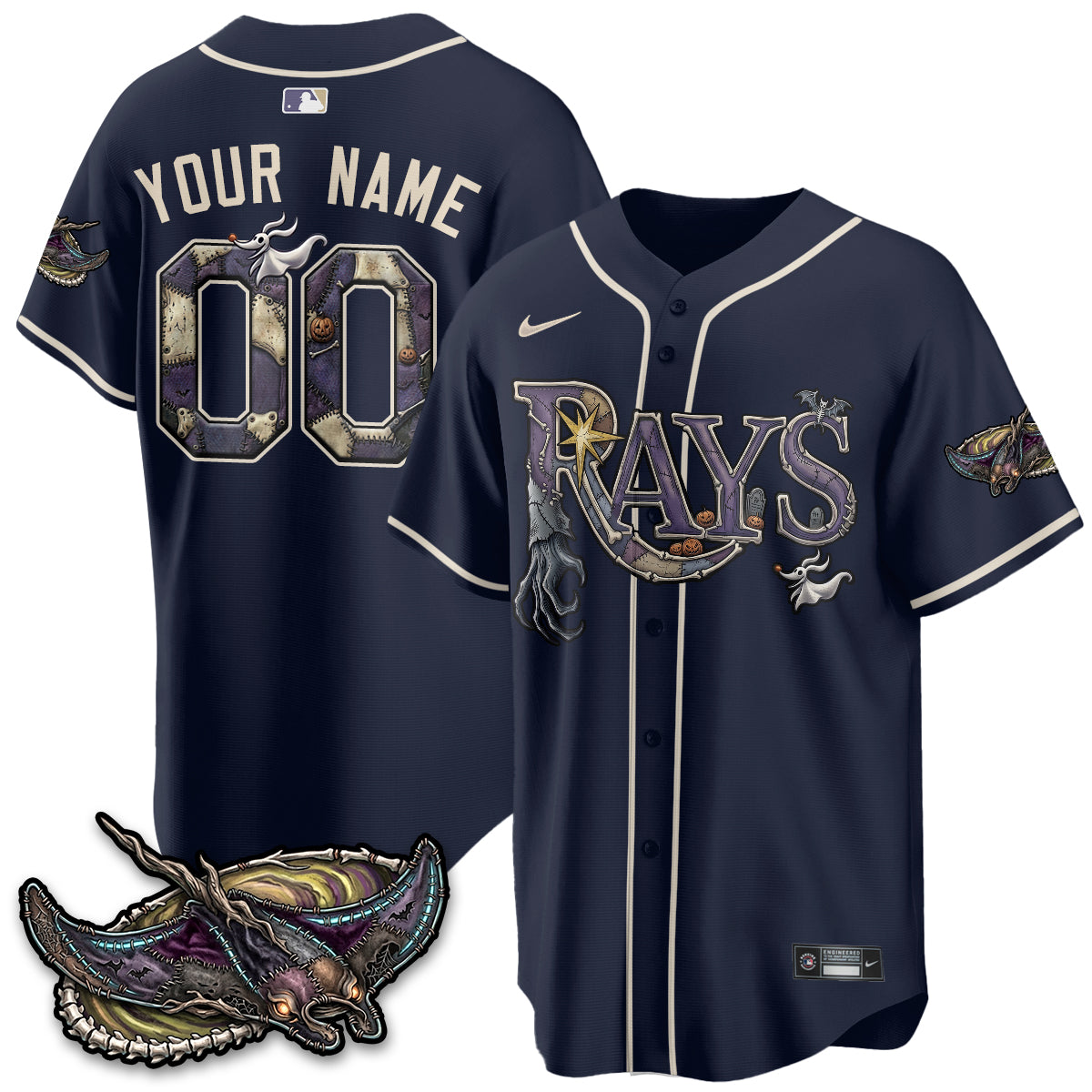 TB Nightmare Edition Vapor Custom Jersey - Stitched