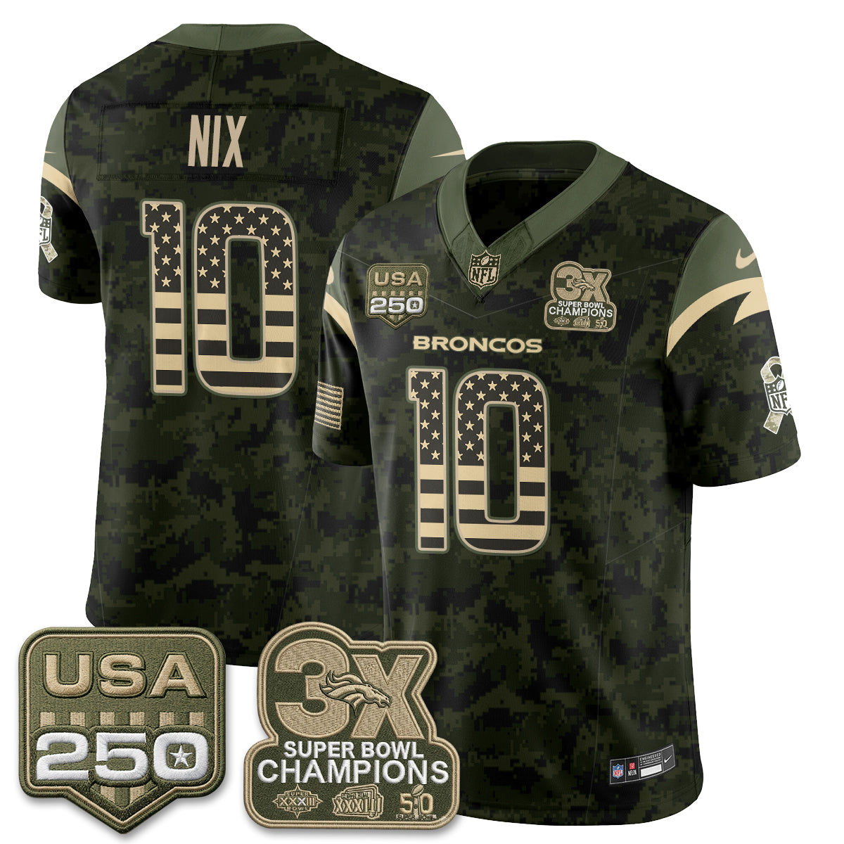 DEN 2026 Salute to Service Edition Vapor Jersey - Stitched