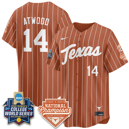 Texas Longhorns Softball 2026 World Series (WCWS) Vapor Premier Limited Jersey - B2B Champs - All Stitched
