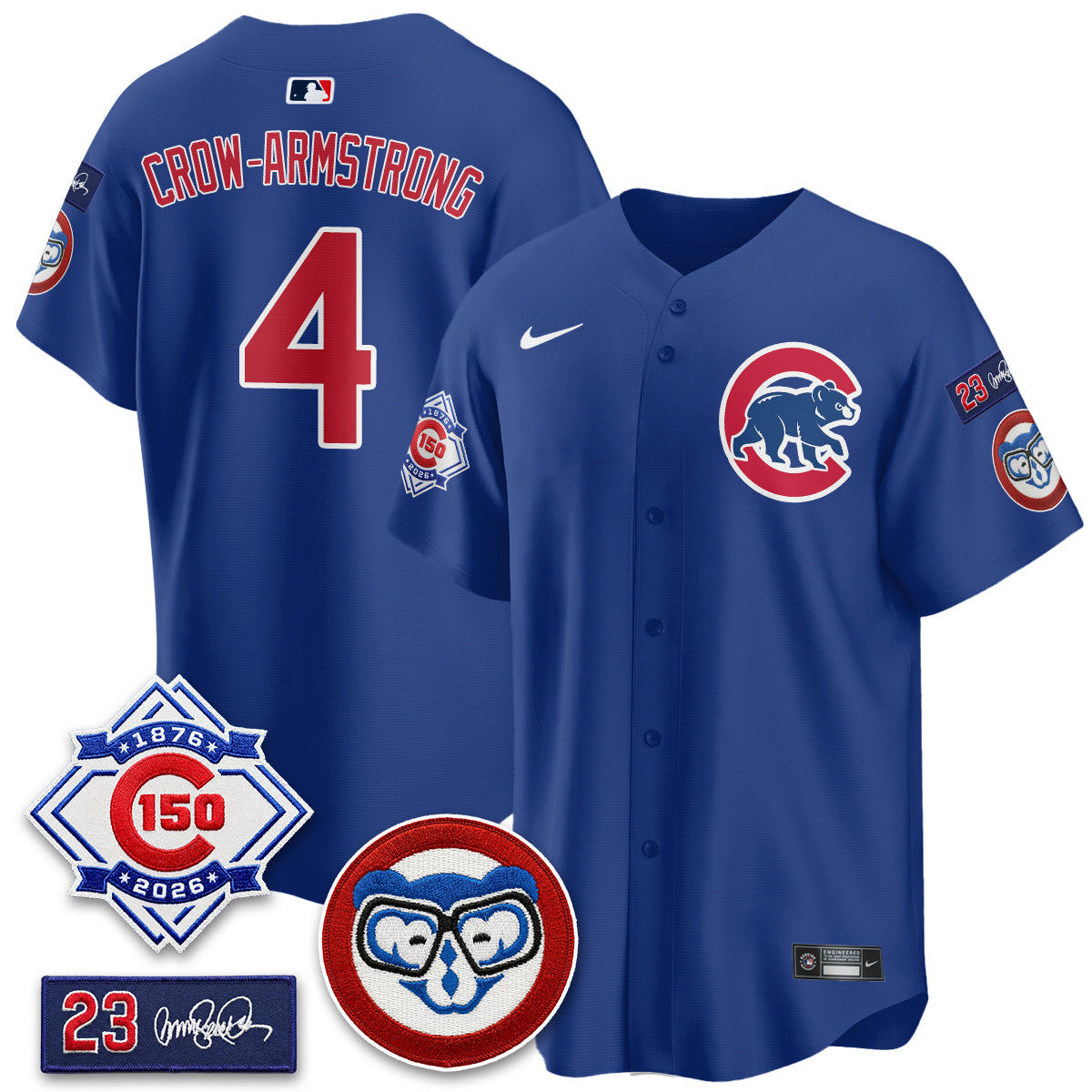 Chicago Cubs 150th Anniversary Holy Cow Vapor Premier Limited Jersey - All Stitched