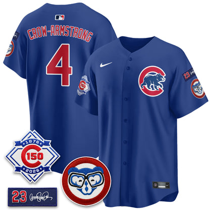 Chicago Cubs 150th Anniversary Holy Cow Vapor Premier Limited Jersey - All Stitched