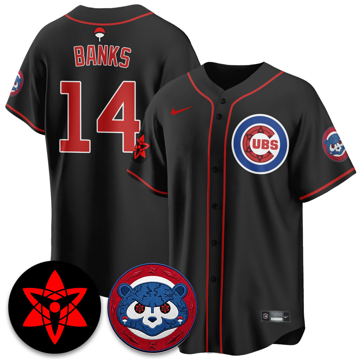 CHC Uchiha Sasuke Vapor Limited Jersey - Stitched