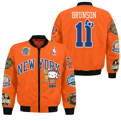 New York Knicks 2026 NBA Finals Champions Limited Edition Bomber Jacket V3- Printed