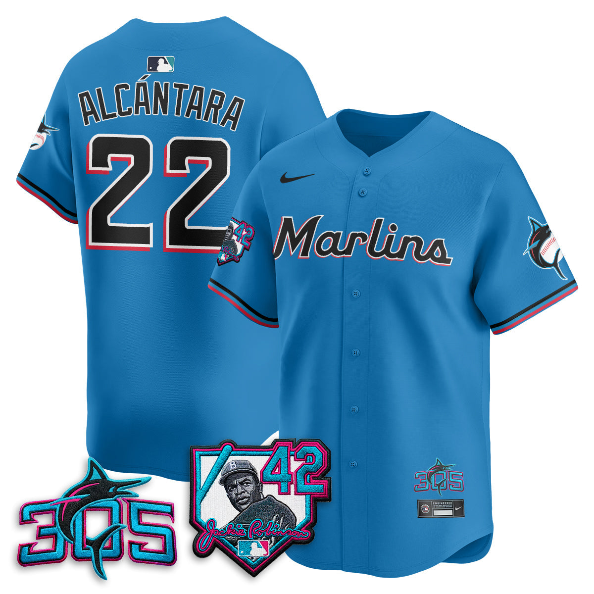 MIA 2026 Jackie Robinson New Era Vapor Limited Jersey - Stitched