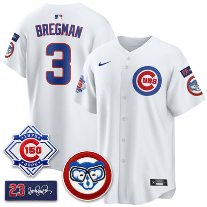 Chicago Cubs 150th Anniversary Holy Cow Vapor Premier Limited Jersey - All Stitched