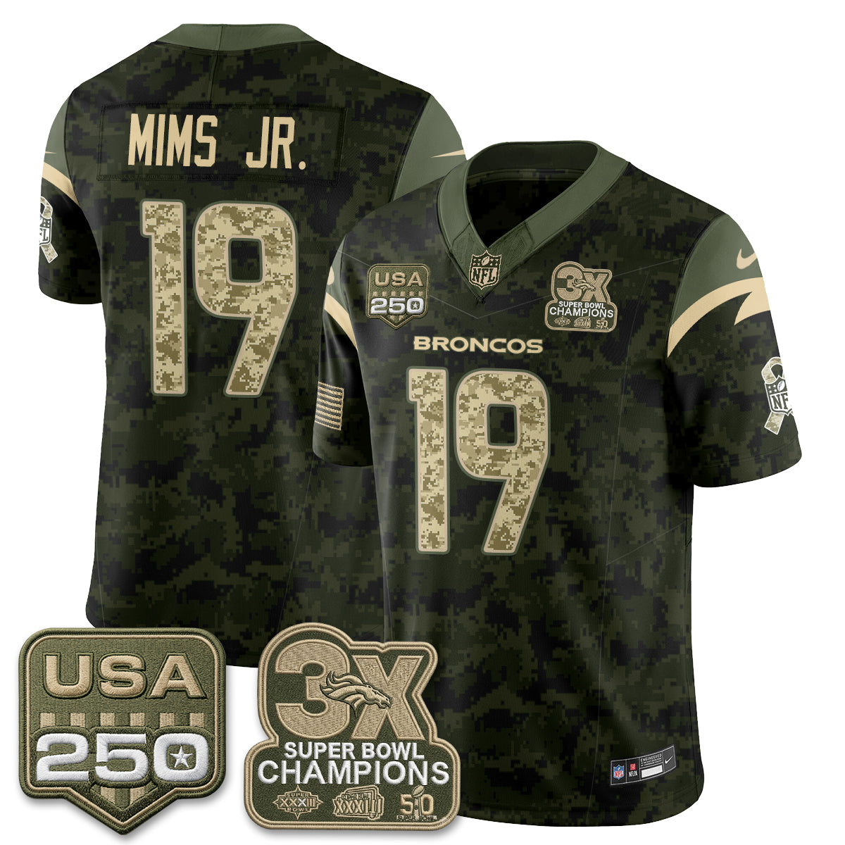 DEN 2026 Salute to Service Edition Vapor Jersey - Stitched