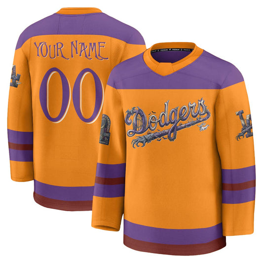LAD Nightmare Halloween Edition Hockey Custom Jersey - Printed