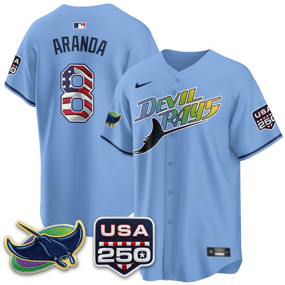 TB Independence Day USA 2026 City Connect Vapor Jersey - Stitched