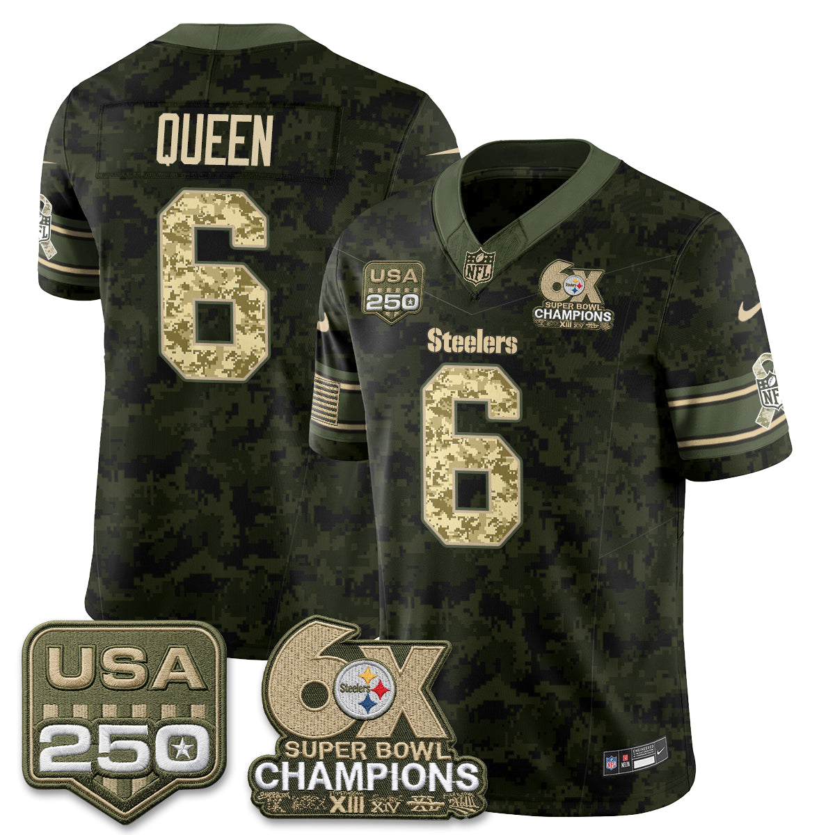 PIT 2026 Salute to Service Edition Vapor Jersey V2- Stitched