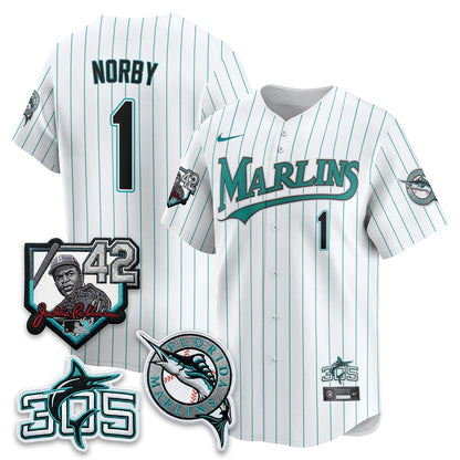 MIA 2026 Throwback Jackie Robinson New Era Vapor Limited Jersey - Stitched