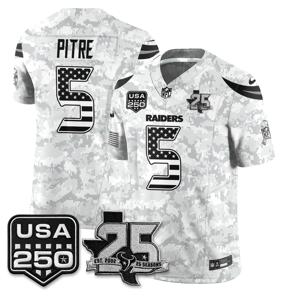 HOU 2026 Salute to Service Edition Vapor Jersey - Stitched