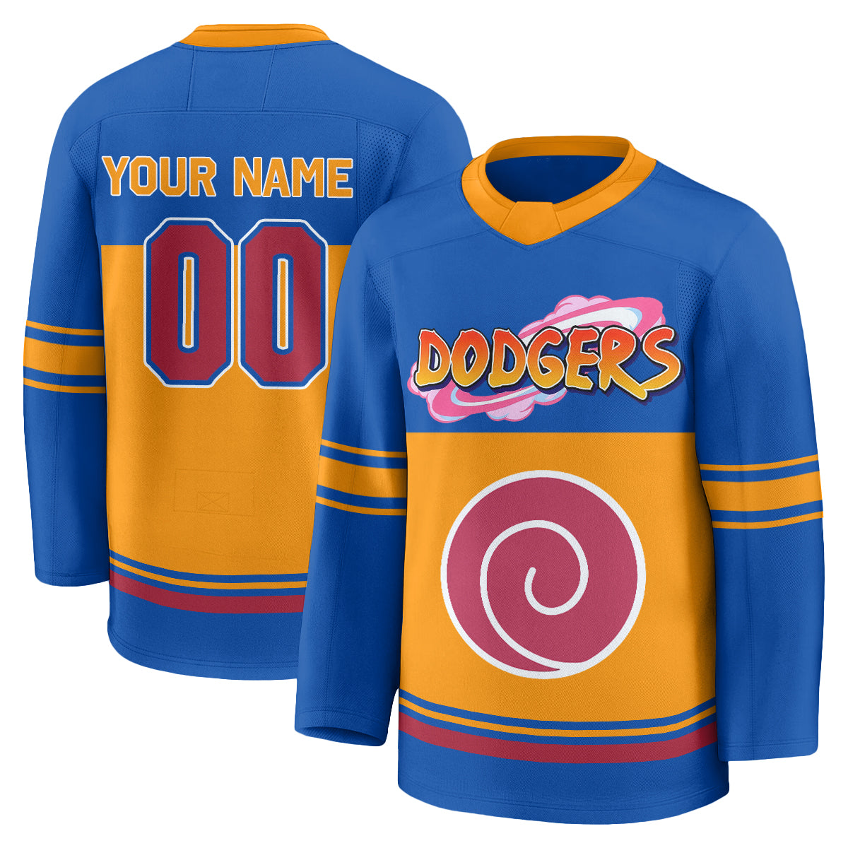 LAD Naruto Edition Vapor Custom Hockey Jersey - Stitched