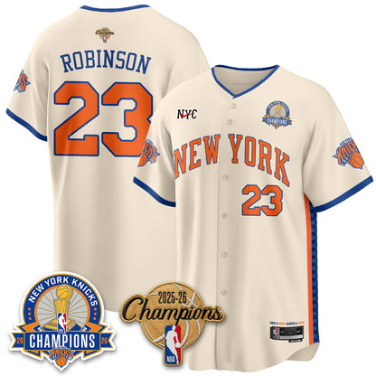 New York Knicks 2026 NBA Champions Special Edition Vapor Jersey V2- Stitched
