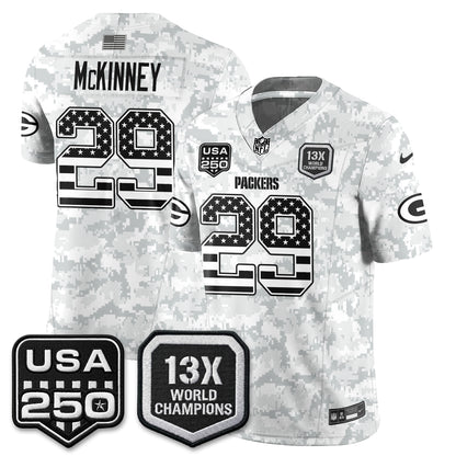 GB 2026 Salute To Service Edition Vapor Jersey - Stitched