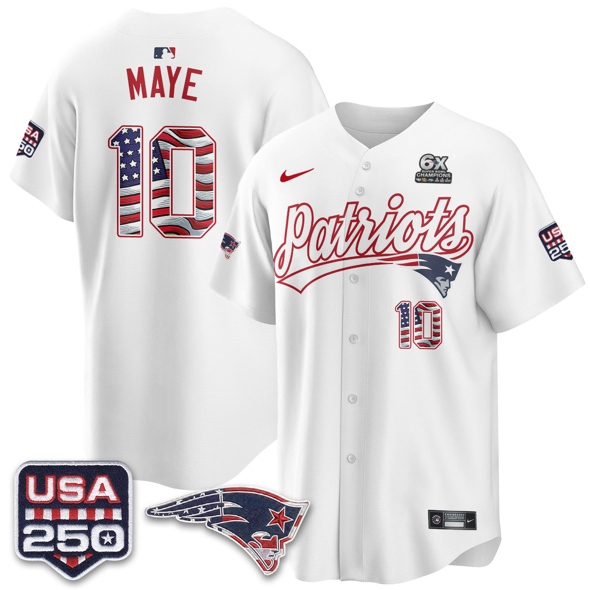 New England Patriots America Edition Vapor Jersey - Stitched