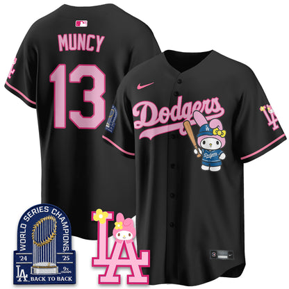 Los Angeles Dodgers My Melody Edition Vapor Jersey - Stitched