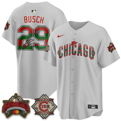 Chicago Cubs A Nightmare on Wrigley Field Edition Vapor Jersey - Stitched-NHM