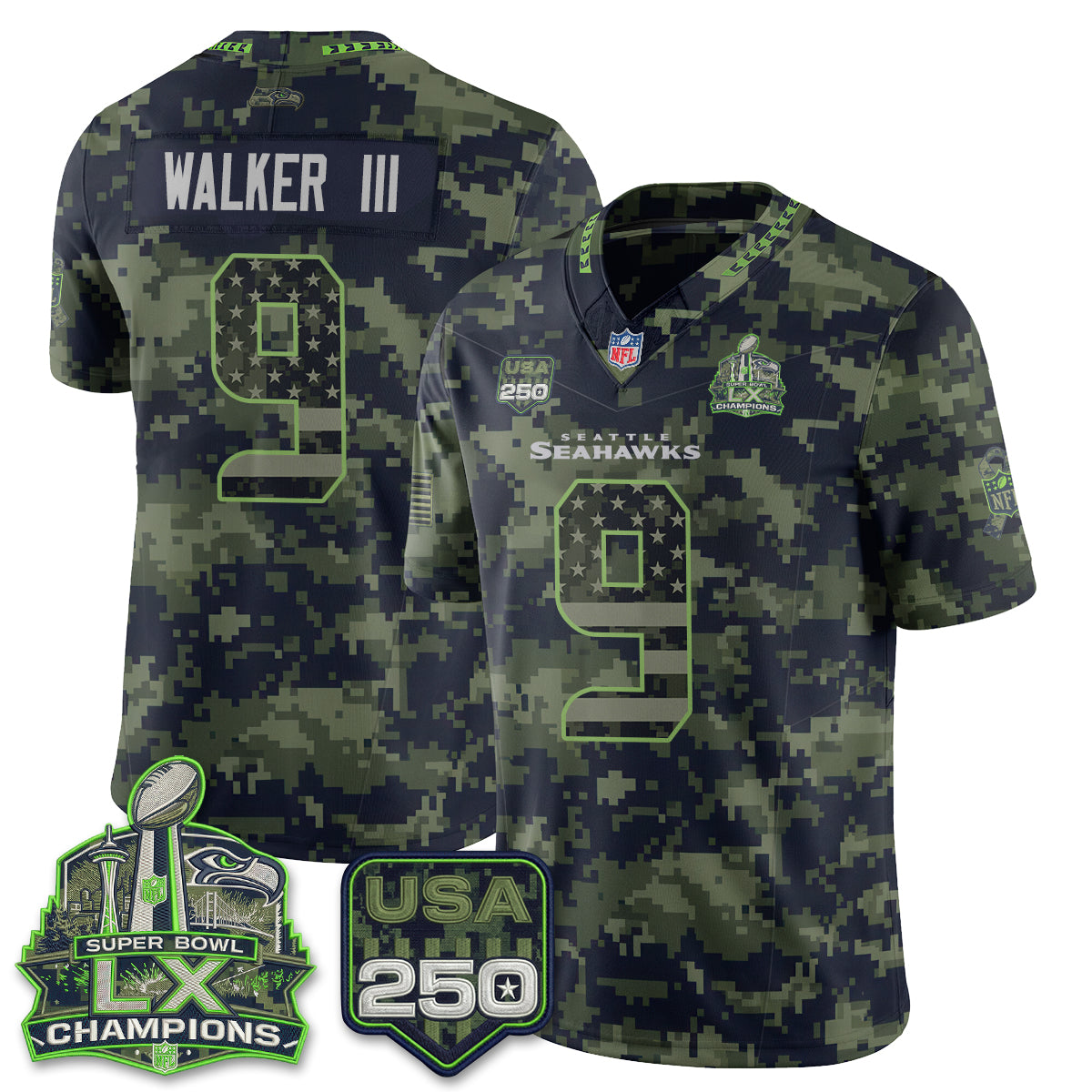 SEA 2026 Salute to Service Edition Vapor Jersey - Stitched
