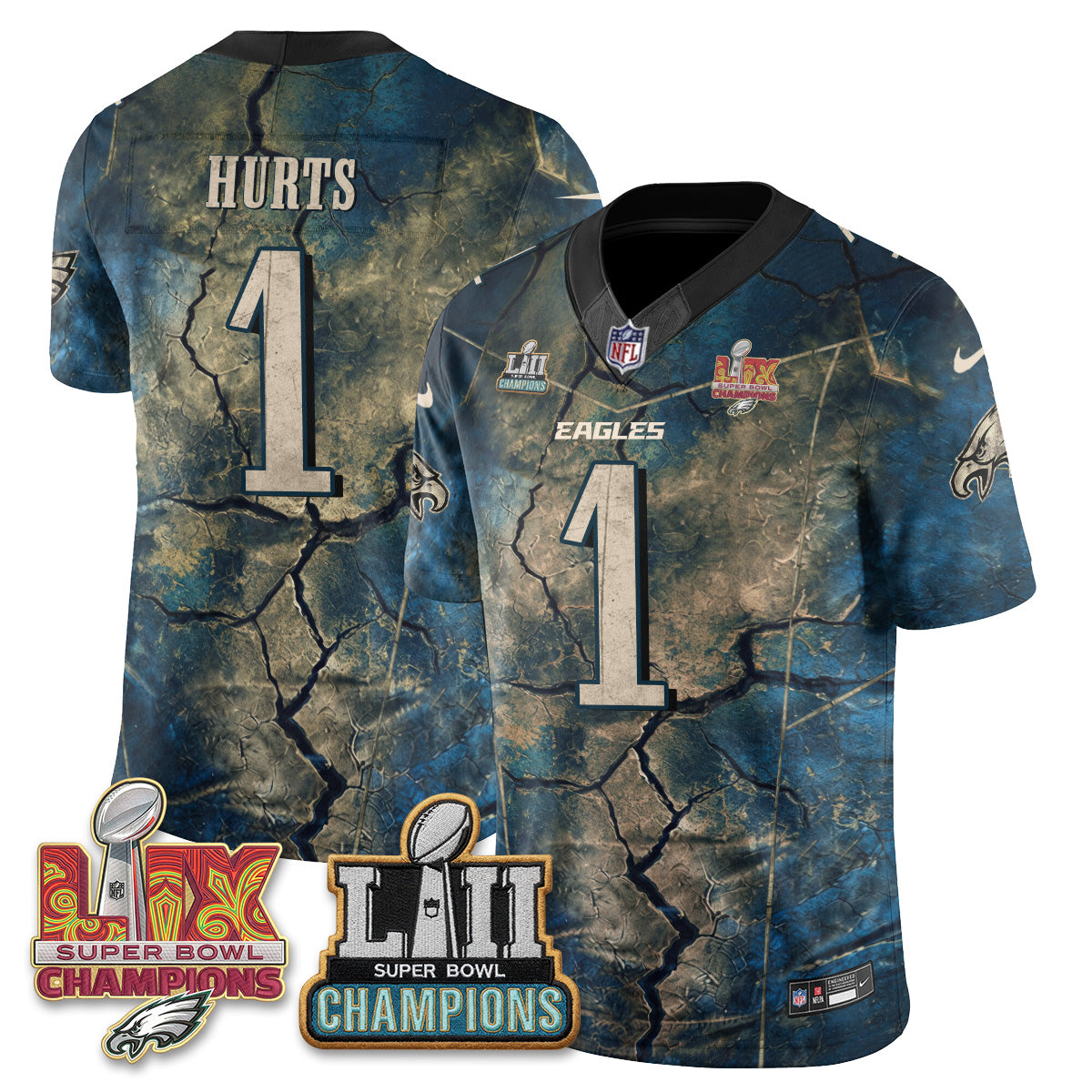Philadelphia Eagles Fangear Edition Vapor Jersey - Stitched-NHM