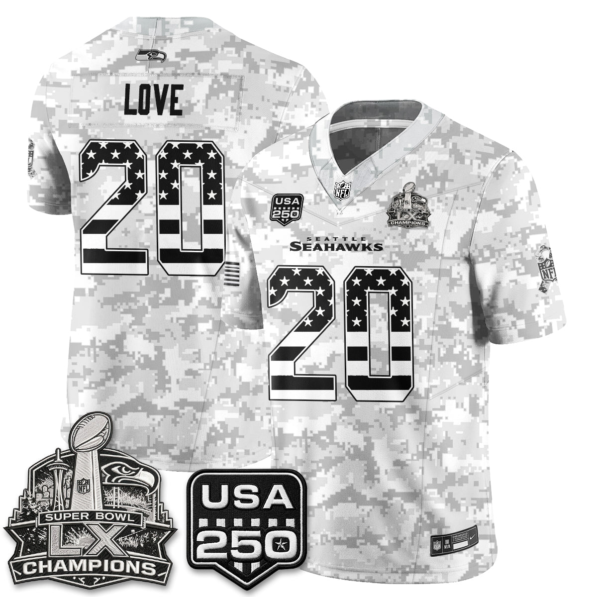 SEA 2026 Salute to Service Edition Vapor Jersey - Stitched