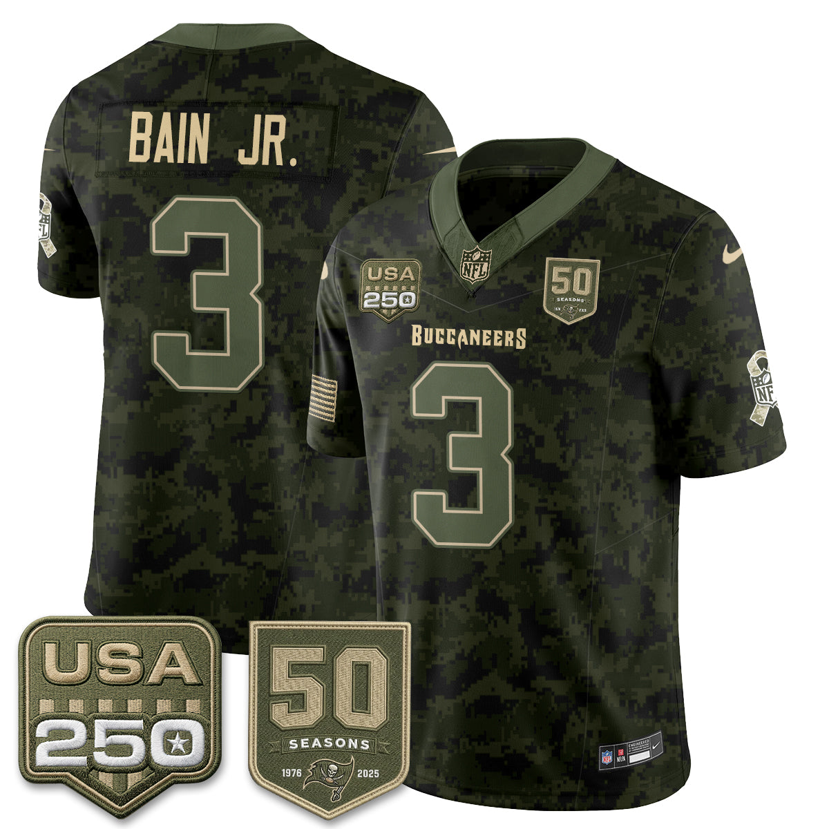 TB 2026 Salute to Service Edition Vapor Jersey - Stitched