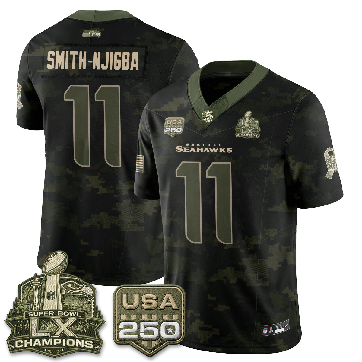 SEA 2026 Salute to Service Edition Vapor Jersey - Stitched