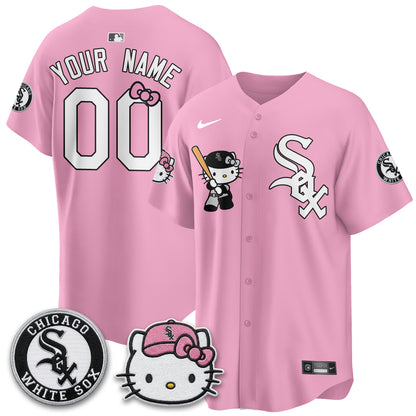 Chicago White Sox x Meow KT Vapor Custom Jersey - Stitched