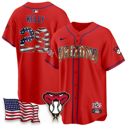 Arizona Diamondbacks 2026 Independence Day USA Vapor Limited Jersey - Stitched-NHM