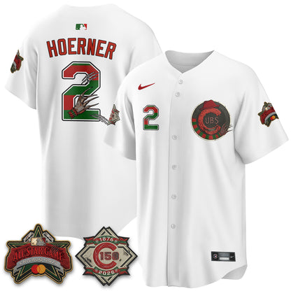Chicago Cubs A Nightmare on Wrigley Field Edition Vapor Jersey - Stitched-NHM