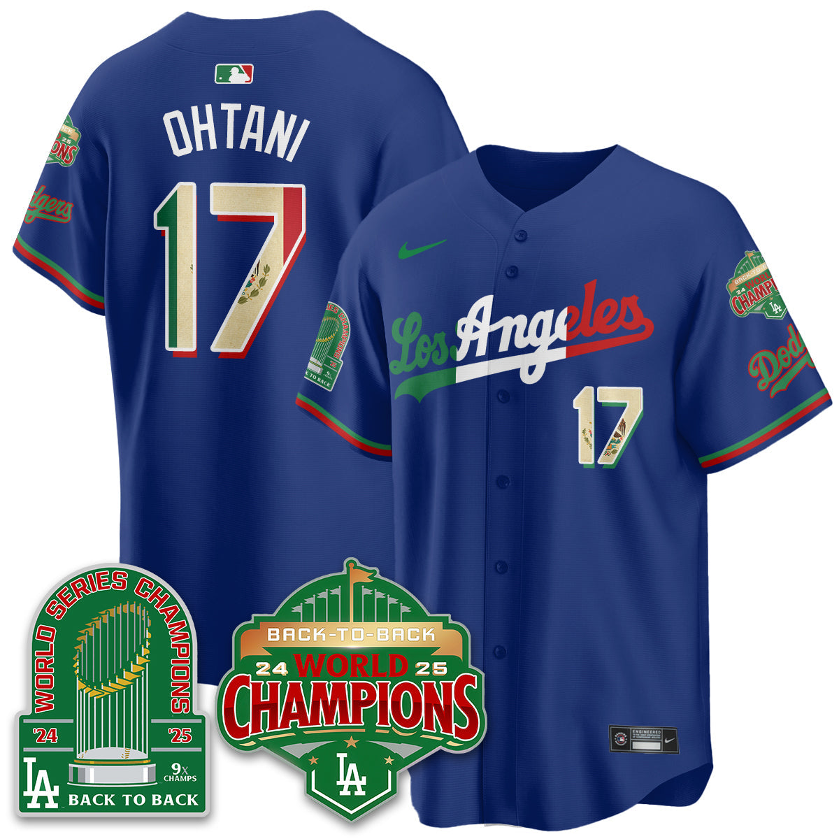 LAD Mexico Vapor Limited Jersey - 9x & B2B Champs - All Stitched