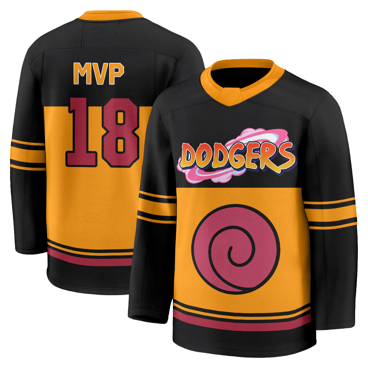 LAD Naruto Edition Vapor Hockey Jersey - Stitched