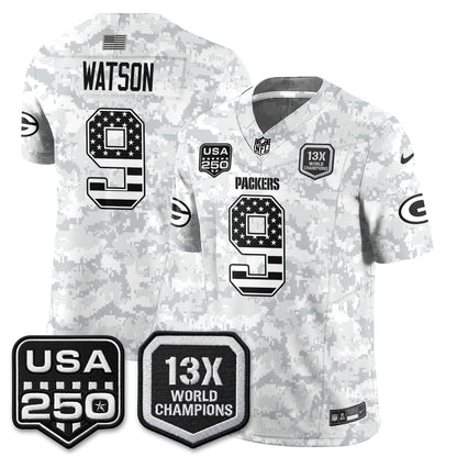 GB 2026 Salute To Service Edition Vapor Jersey - Stitched
