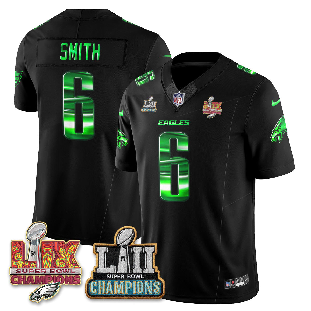 Philadelphia Eagles Fangear Edition Vapor Jersey - Stitched-NHM
