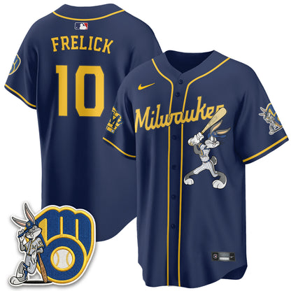 Milwaukee Brewers Bunny Edition Vapor Jersey - Stitched N1