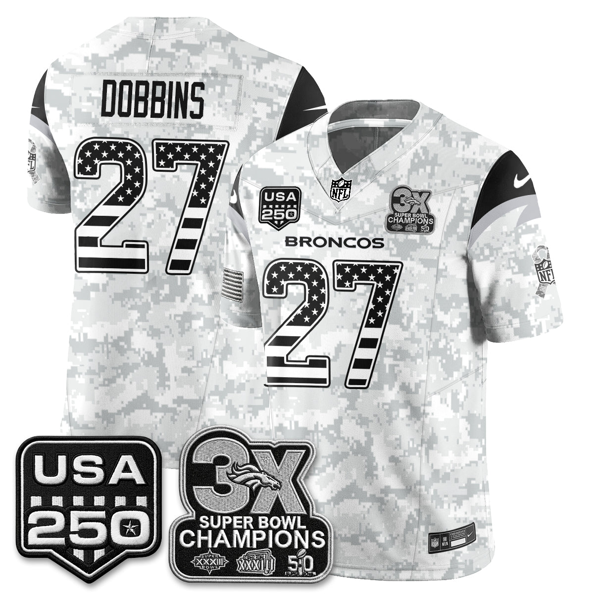 DEN 2026 Salute to Service Edition Vapor Jersey - Stitched