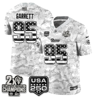 LAR 2026 Salute To Service Vapor Jersey - Stitched