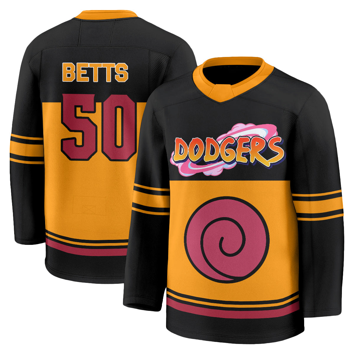 LAD Naruto Edition Vapor Hockey Jersey - Stitched