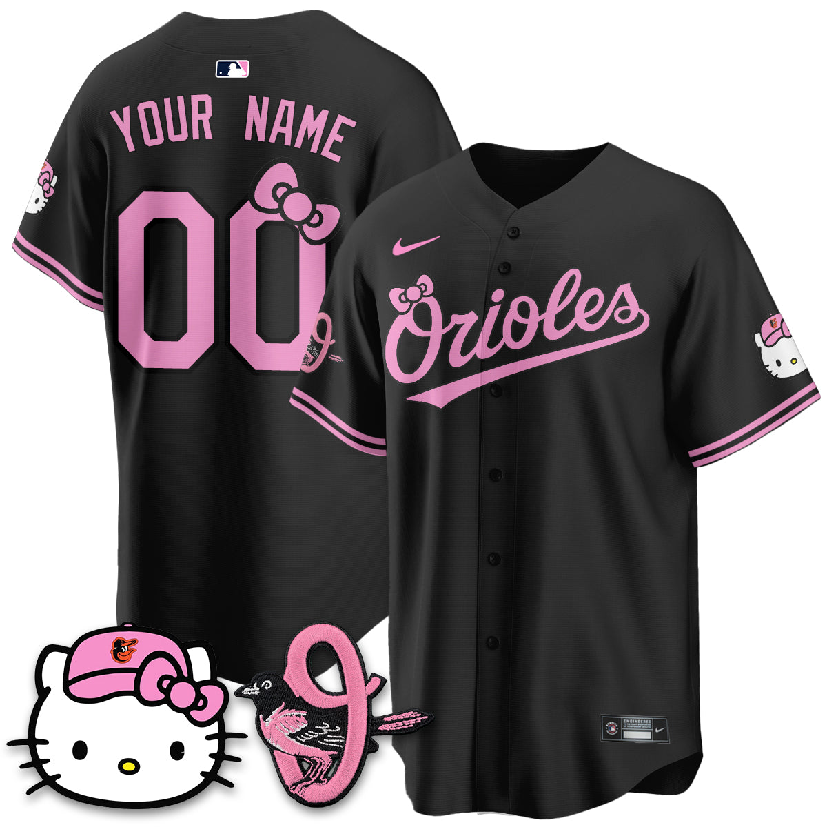 Baltimore Orioles x Meow KT Vapor Premier Limited Custom Jersey - Stitched