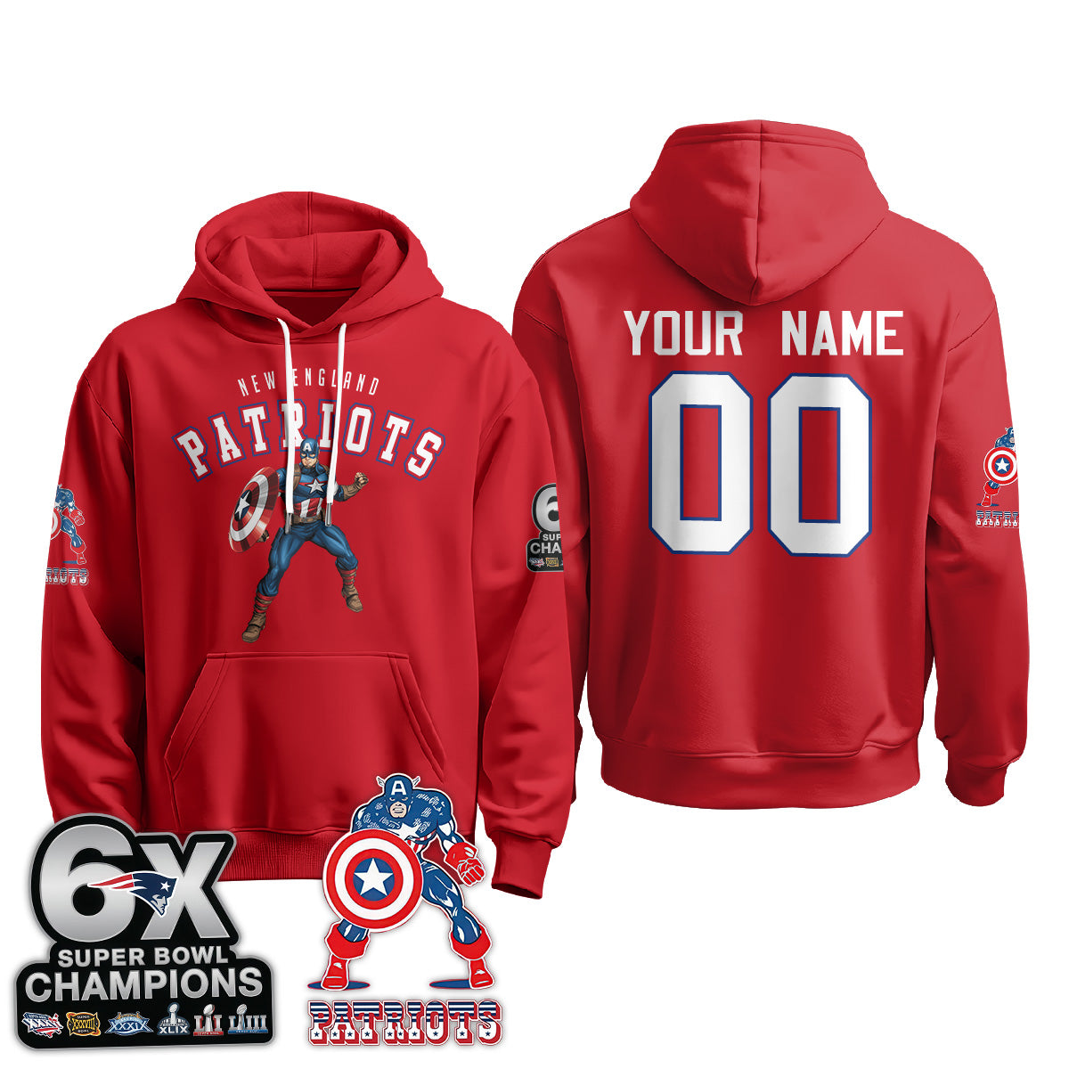 NE x Liberty Guardian Edition Pullover Custom Hoodie V1 - Printed